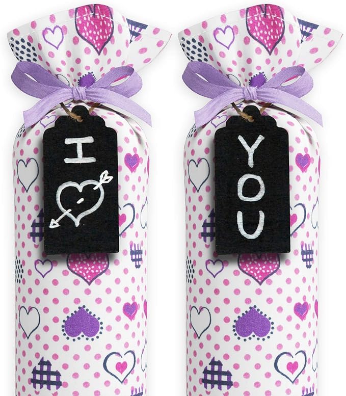 Boot Shaper Stands for Closet Organization - Keeps Them Shaped Properly - Many Patterns to Choose from - 1 Pair (Purple Hearts)