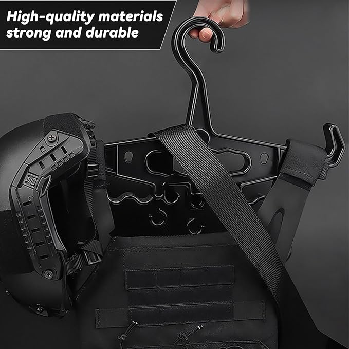 Upgrade Super Heavy Duty Hangers for Tactical Gear, Portable Tactical Gear Police Gear Backpack Organizer for CS Tactical Training Outdoor