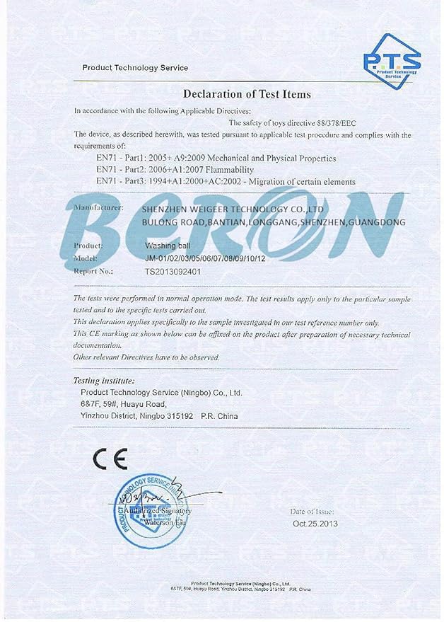 Beron Eco-Friendly Laundry Ball for 1500 Washings