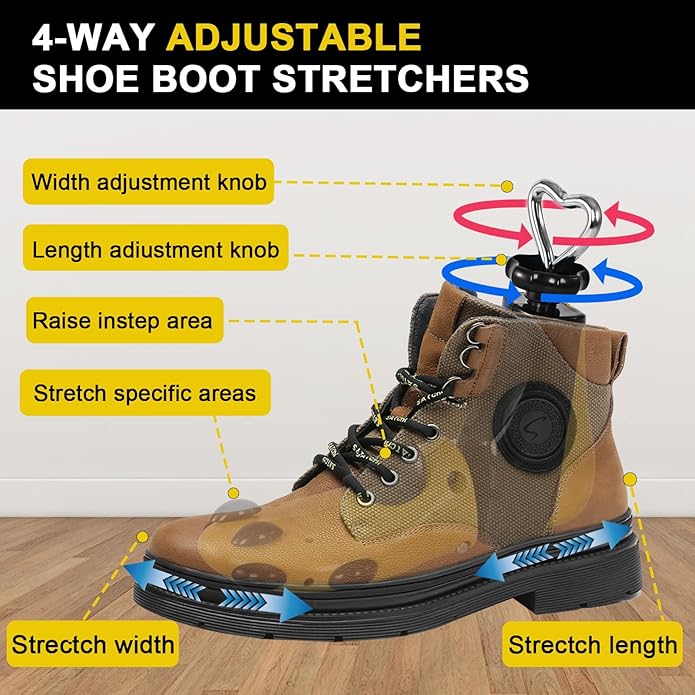 Shoe Stretcher For Women Men,Boot Stretcher Women Men,Shoe Expander Widener Stretch Length Width