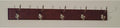 Wooden Mallet 36-Inch 5-Brass Hook Coat Rack, Mahogany