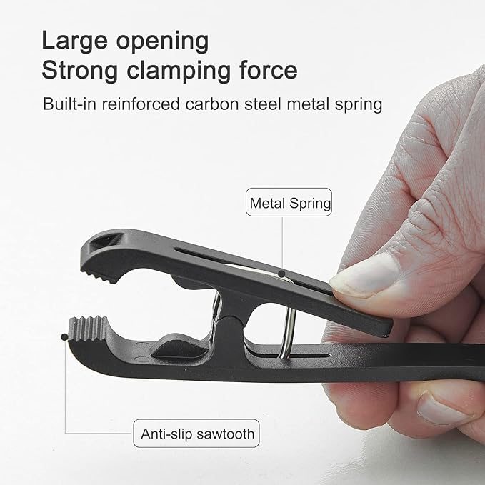 Large Laundry Hook Clothes pins 8pcs Sock Clip Laundry Clips with Springs, Strong Plastic Clothes Drying Line Pegsfor Home Kitchen Outdoor Trip