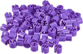 MECCANIXITY Clothes Hanger Marker Blank Fit 3.5mm Rod for Garment Color Coding Purple Count 300