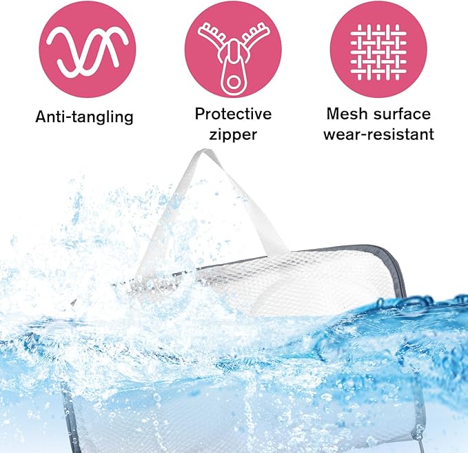 2Pcs Bra Wash Bag Lingerie Bag Lingerie Brassiere Wash Bags Bra Washer Protector for Washing Machine Delicates Underwear Storage Bag Bras Organizer(Grey)