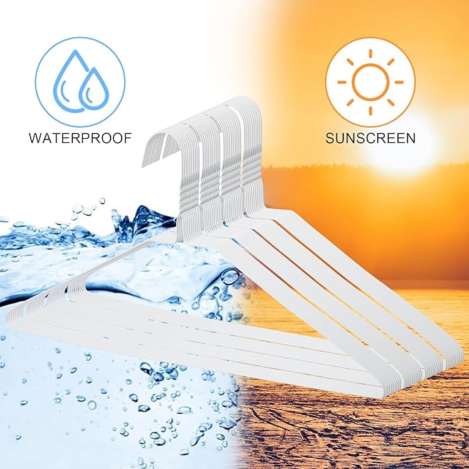 120 Pcs Wire Hangers Bulk 17.7" Dry Cleaner Hangers, Suit Holders for Home Caped Clothing (White)