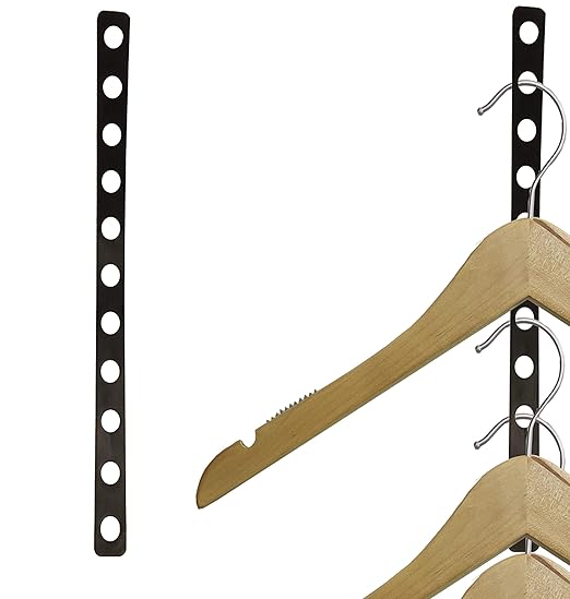 NAHANCO BPB16/25 Plastic Coordinate Display Hanger Strip, Black (Pack of 25), 15 3/4 inches