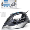 1700W Steam Iron for Clothes 20s Fast Heat-up, Iron with 10.14oz Water Tank, Non-Stick Ceramic Soleplate, Auto-Off, Spray Mist & Steam Burst, Ironing Clothes for Home