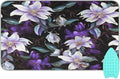 Purple Flower Ironing Mat Portable Travel Ironing Pad Heat Resistant Ironing Blanket for Washer, Dryer, Table Top, Countertop, Ironing Board (27.6 x 47.2 Inches)