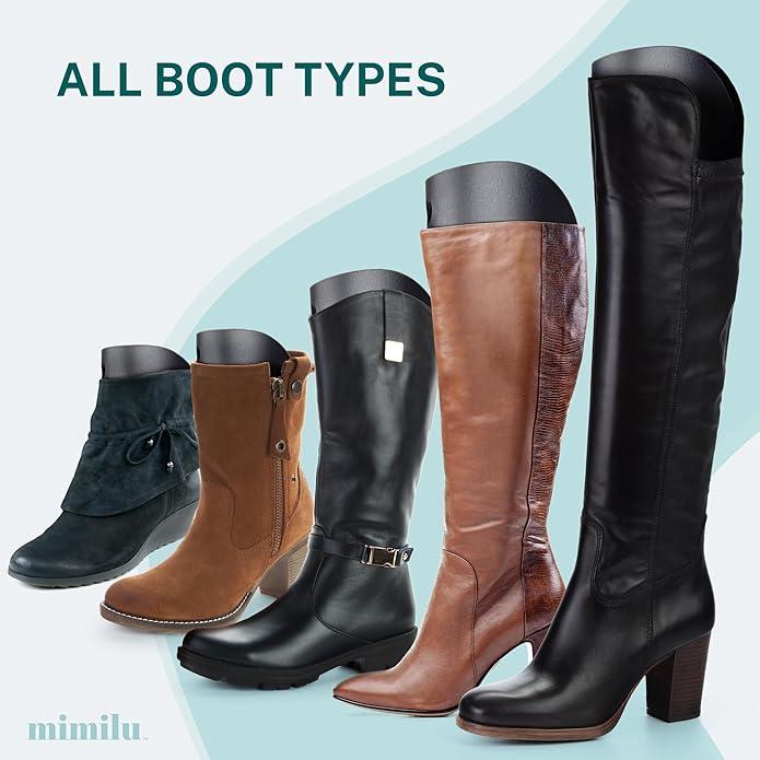 MIMILU 10 Pieces (5 Pairs) Boot Shaper Form Inserts. Stand Up Shape Holder For All Types Of Boots