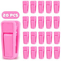 20Pcs Baby Hanger Clips for Baby Clothes - Baby Hangers Clips Pink Clothes Pins Kids Hangers Clips for Hanging Clothes Hanger Clips for Velvet Hangers - Plastic Clips Pink Clips for Hangers Pant Clips