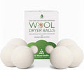 Pursonic Laundry Wool Dryer Balls Made with 100% Pure New Zealand Wool - Natural Reusable Fabric Softener Balls for Drying Time & Energy Consumption - Reduces Clothing Wrinkles & Lint - Set of 6