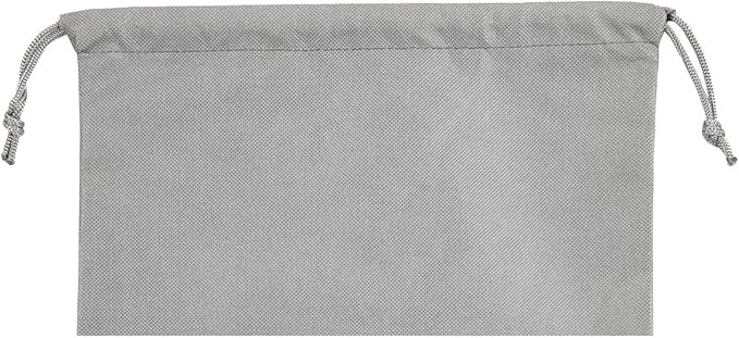 8 PCS 11.8"x17.3" Non-Woven Dustproof Drawstring Bag Travel Shoe Bags Dust Cover Pouch Bag Storage with Visual Window for Handbags Purses Shoes (GREY)