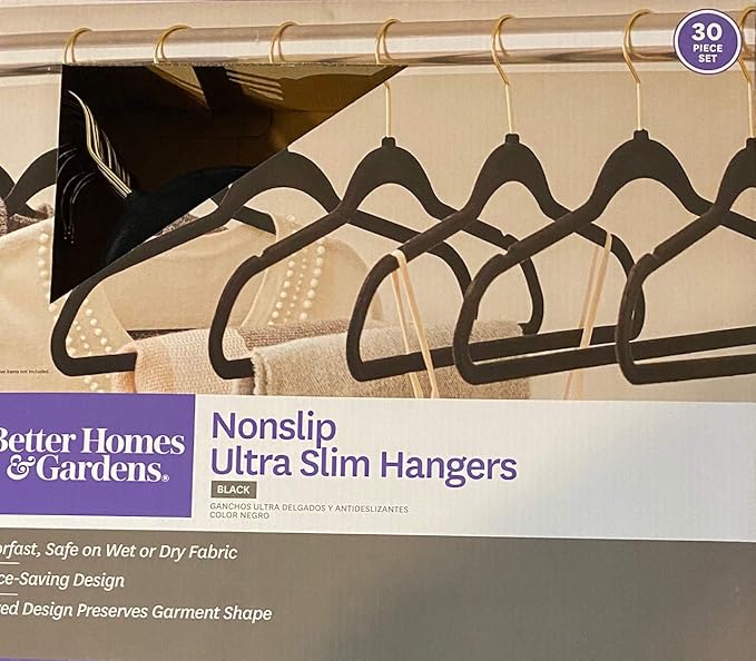 Nonslip Ultra Slim Hangers (Black)