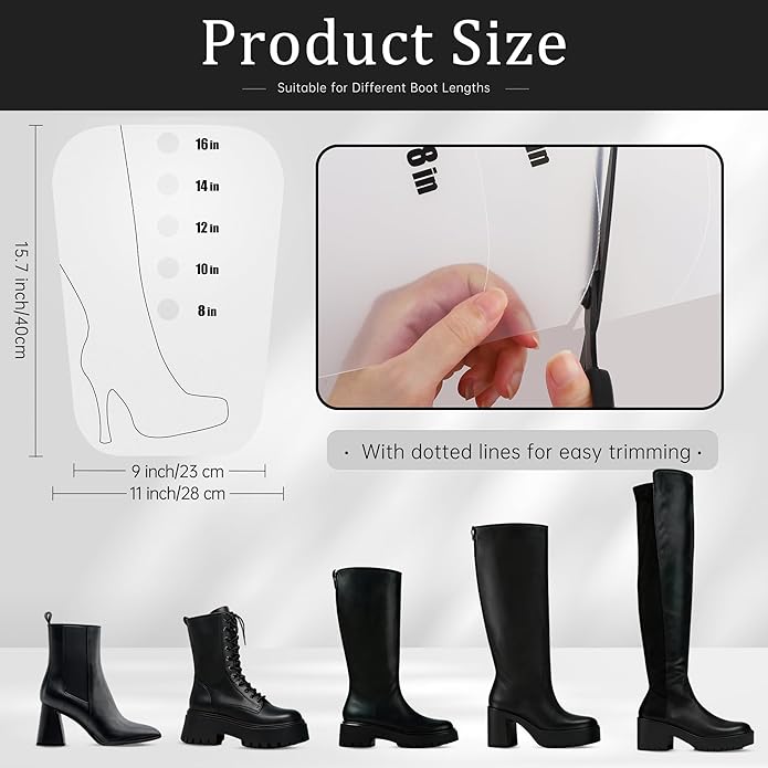 Apoway Boot Shaper Form Inserts, Tall Boot Support, Reusable Shoe Tree Shape Holder for Women and Men