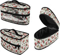 Christmas Steam Iron Storage Bag Fits for Accessories Travel Irons Decorative Cute Clothes Iron Storage Case with Zipper Closure, Cardinal Bird Nut
