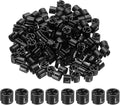 PATIKIL 300 Pcs Clothes Hanger Markers L Fit Rod Garment Size Tag Hanger Clips Round Color Coding Label for Clothing, Black