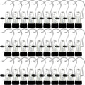 Boot Hangers for Closet, 30 Pack Hanging Clips Hook Clothes Pins for Laundry, Hanger Clips Towel Clips Boot Organizer for Home and Travel, Clothespins Clip Hangers for Pants Hats Socks Gloves