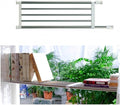 BAOYOUNI Closet Tension Shelf & Rod, Bathroom Kitchen Garage Telescopic Storage Rack, Expandable Adjustable Separator Wardrobe Cupboard Space Saving Divider, Ivory, 46''-74''