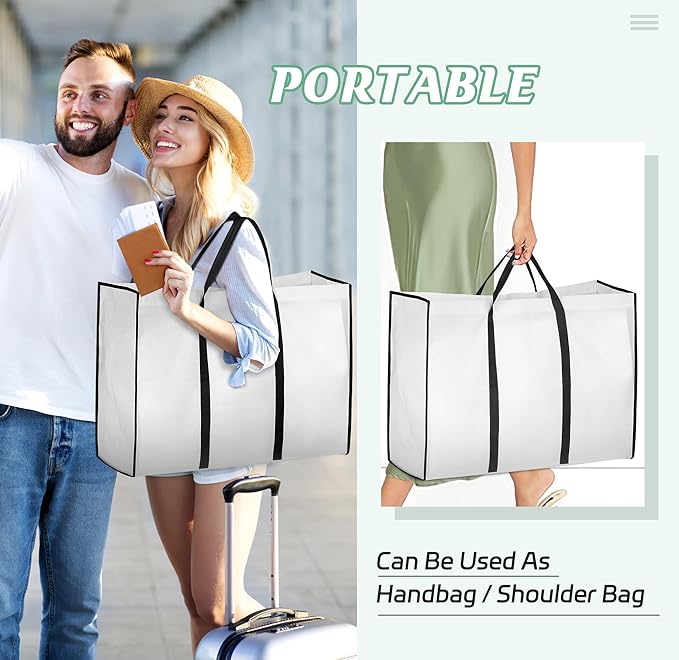 MISSLO Portable 70" Wedding Dress Garment Bag with Bride Tote Bag 8'' Gusseted Dress Bags for Gowns Long 4 Pockets Dress Cover for Women, White