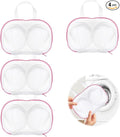 4 Pack Large Bra Washing Bags for Laundry, Bra Bag for Washing Machine, BraWashing Protector with Premium Zipper, Mesh Lingerie Bags for Delicates Underwear Brassiere Integrated