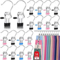 Boot Hangers Clips for Closet, Laundry Hooks Hanging Clips Clothes Pins Boot Holder Clips Space Saving Portable for Travel Tall Boots Socks Towel Jeans Hats (12, Multi)