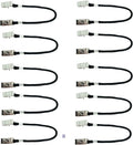 Hat Windy Clips for Boating,Hat Rides Cap Retainer for Fishing,Hat Keeper and Eyewear Holder,Pack of 10 pcs Black