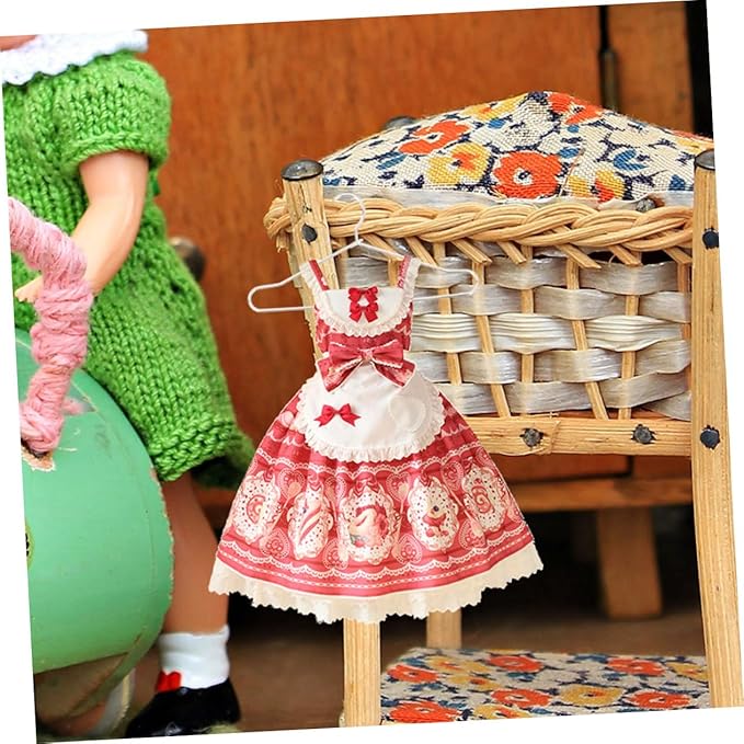 BESPORTBLE 10pcs Metal Mini Doll Clothes Hangers for Baby and PET Apparel Small Non-Slip Hangers for Doll Clothes Storage for Mini House Ornaments
