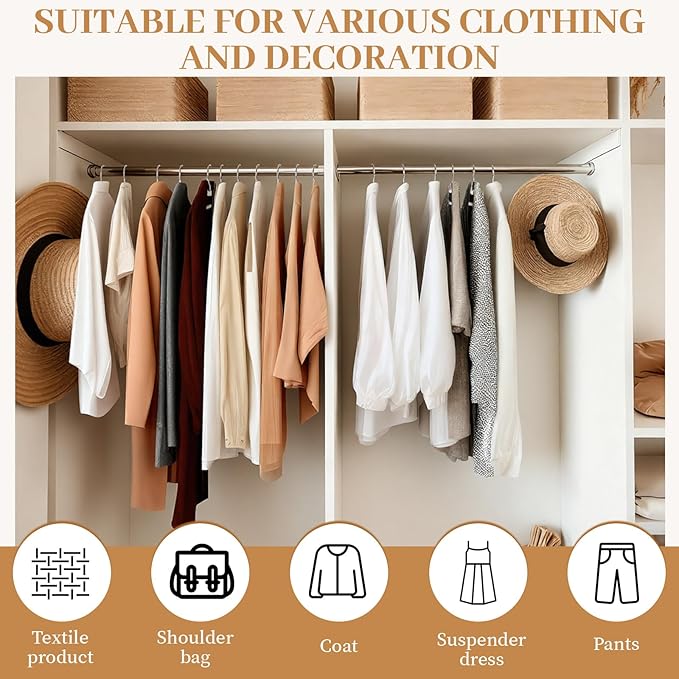 LemonRoad 50 Pcs Upgraded Plastic Short Neck Hangers, Anti-Slip Space Saving Hangers with 360 Swivel Hooks for Clothes, Smooth, Not Velvet (Warm Beige)