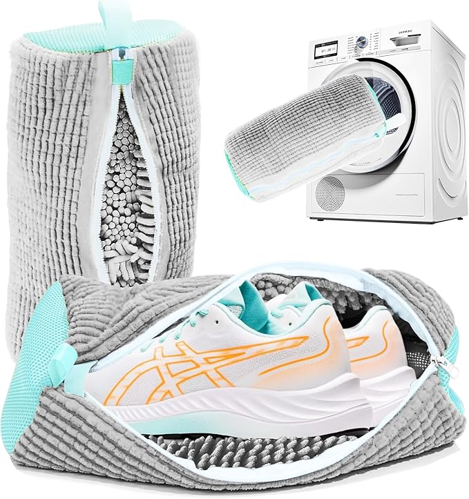 Shoe Washing Machine Bag Laundry Shoes Bag for Washer Dryer Shoe Washing Bag for Sneakers, Casual Shoes, Reusable and Durable Large Shoe Cleaning Bags for All Shoe Types and Sizes