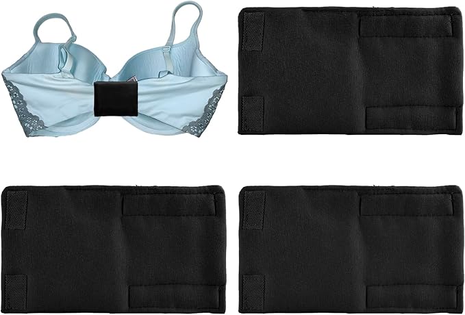 3-Pack Breathable Cotton Bra Hook Covers | Soft Back Strap Pads | Stop Bras Chafing & Hooks Irritation