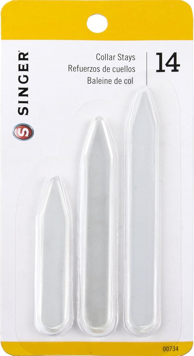 SINGER Assorted Sizes Plastic Collar Stays
