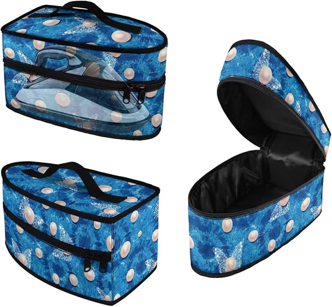 Tie Dye Pearl Iron Storage Bag Fits Traveling Outing Foldable Fit Iron Case Storage Universal for Most Iron Reusable Steam Iron Storage Case
