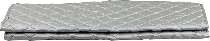 Sunbeam Heat Resistant Quilted Magnetic Ironing Mat Pad, Silver