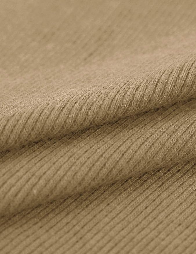Ohoo Ribbed Cotton Blend Fake Turtleneck Dickey Collar Lightweight Detachable Mock Layering Accessory for Men Women