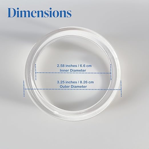 Clear Plastic Retail Scarf Rings - Round Fine Garment Hangers - 2.58" ID - 3.25" OD - 10 Pack