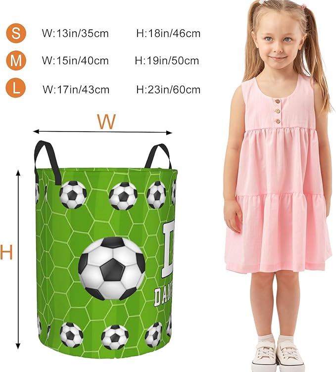 Custom Name Laundry Basket, Personalized Collapsible Laundry Hamper with Name for Bathroom Bedrooms, Customized Dirty Clothes Hamper Storage Basket Gifts for Kids Boys Girls Baby Men Women