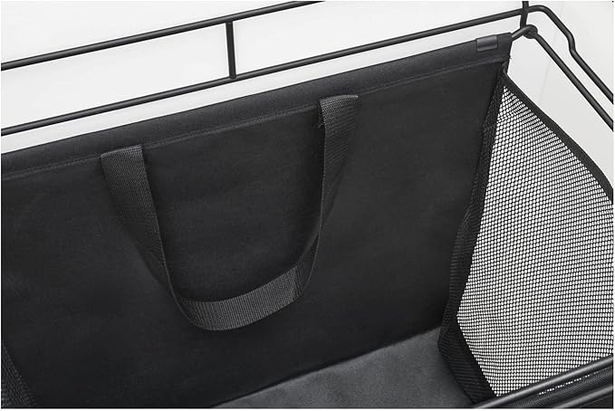 Rev-A-Shelf CSOHSL-18-1 Sidelines 18"W x 21"H Pull Out Laundry Clothes Hamper with Slides and Canvas Hamper Liner Bag - Black