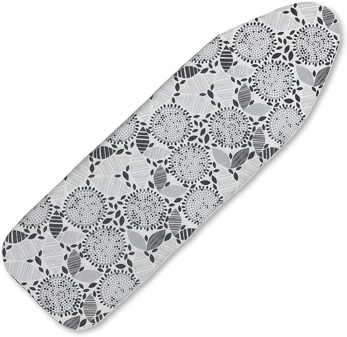 Ironing Board Cover and Pad, Sewn-in Thick Feltpads, Elastic Edge,13"x43"Scorch & Stain-Resistant Replacement Ironing Board Cover, Fits Standard Ironing Boards, Durability & Easy to Install