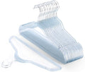 20 Pcs Blue Glitter Sparkle Hangers, Ultra-Thin Acrylic Glitter Hangers for Dresses and Suits - Non-Slip Space-Saving Clothes Hangers (Blue)