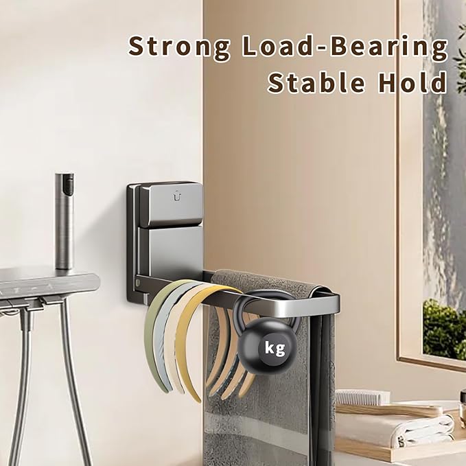 Foldable Hanger Organizer Suction Cup, Hangers Storage — Large-Capacity No-Drill Wall Mount Clothes & Accessory Holder, not Include Hangers, 2pc