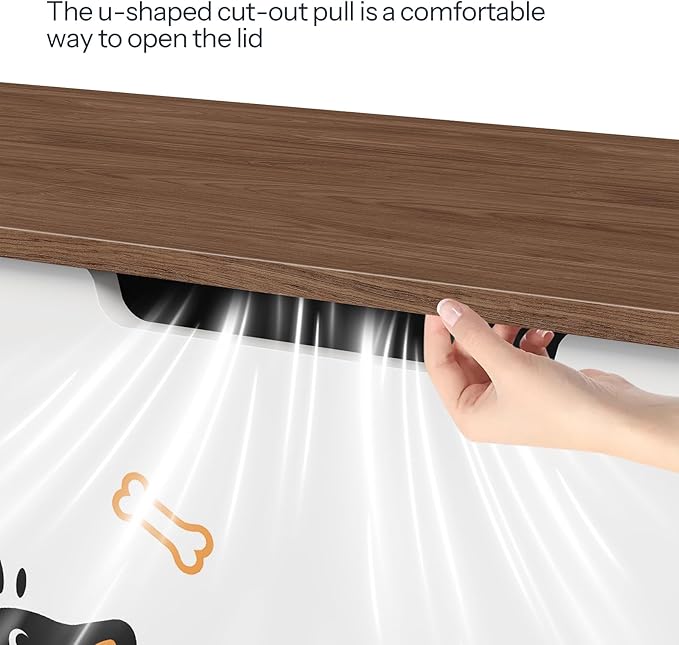 HOOBRO Toy Box, Toy Chest with 2 Safety Hinges, 47.2" Storage Bench, Wooden Storage Chest, for Entryway, Bedroom, Living Room, White and Walnut WH496CW01