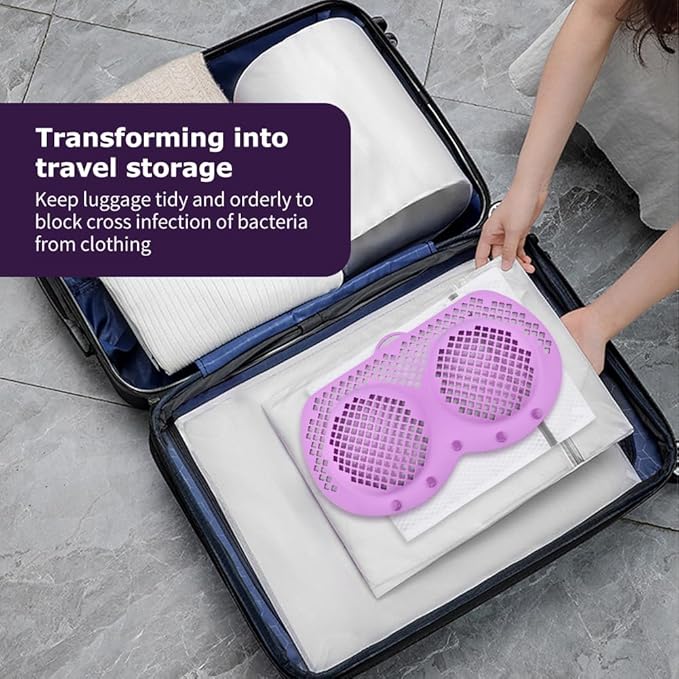 Silicone Bra Laundry Bag With Mesh Laundry Bag for A-D Cups,Reusable Delicates Laun dry Bag with Snap Buttons Anti Deformation Bras Wash Bag,for Bras,Underwear & Swimwear