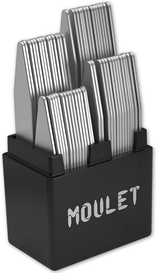 Collar Stays - 56-Piece Set in 4 Sizes with Precision Case – Gift for Sharp-Dressed Men