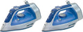Hamilton Beach Steam Iron & Vertical Steamer for Clothes with Scratch-Resistant Durathon Soleplate,8' Retractable Cord,3-Way Auto Shutoff,Anti-Drip,1500 Watts,Blue,(Pack of 2)