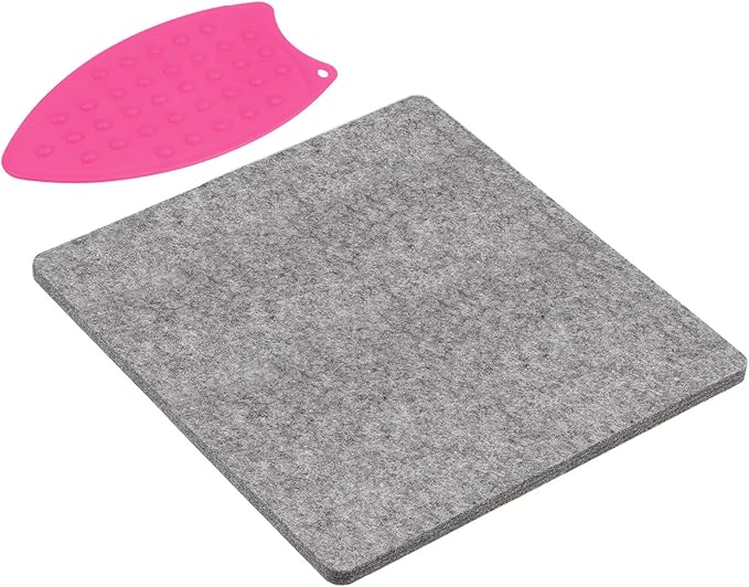 HARFINGTON Wool Pressing Mat 14" x 14" Wool Ironing Pad Sewing Notions for Crafts Quilter Quilting