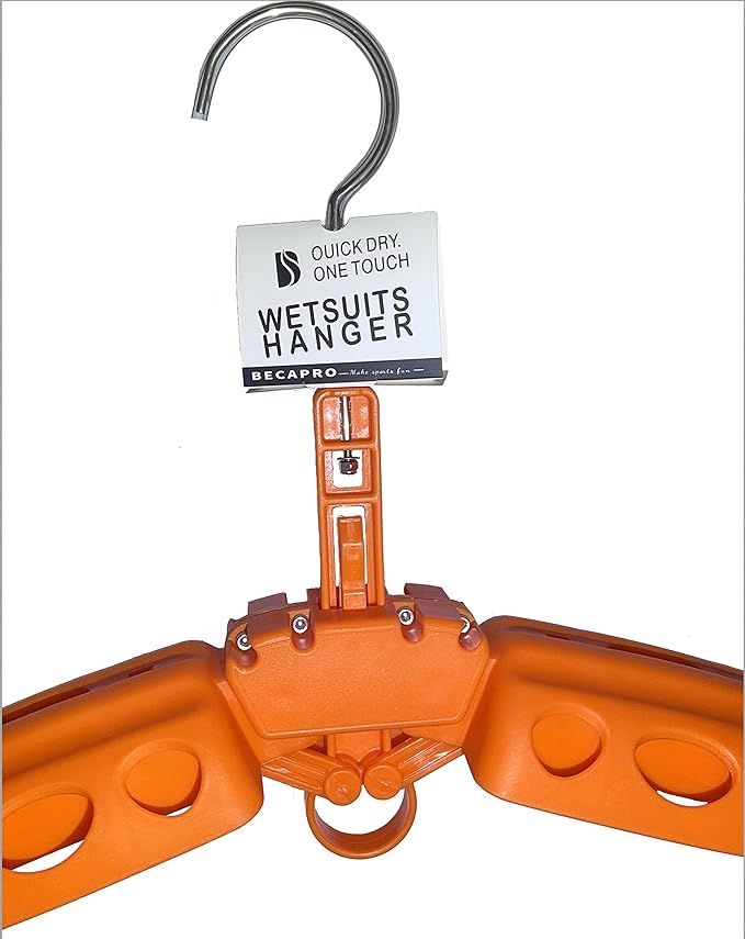 Wetsuit Hanger Foldable Surfing Suit Rack(Orange)