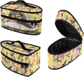 RCHSMod Hummingbird Cherry Blossom Print Steam Iron Case Zippered Iron Storage Bag with Handle Protective Travel Organizer