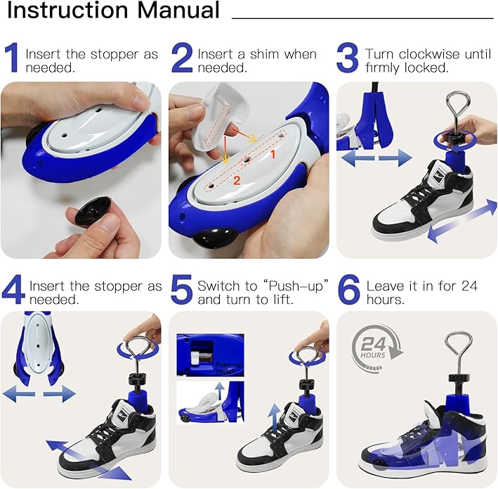 eachway Shoe Stretcher Professional Boot Stretcher Pair 4-Way Shoe Expander Widener Width Length for Wide Feet 1pcsNot a Pair