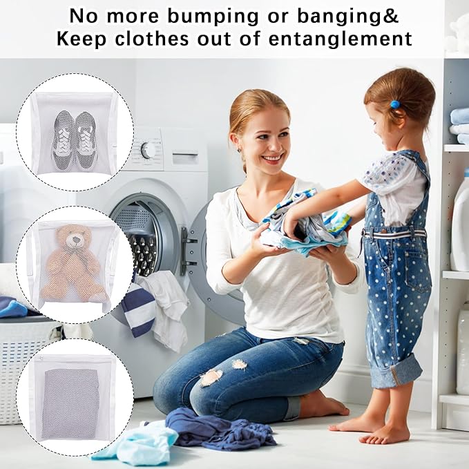 2 Pack Dryer Bag for Shoes, 16.3x16.3 Inch, Shoe Dryers for Sneakers, Shoe Drying Bag for Dryer with Zipper and Strap for Most Dryers Door