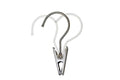 NAHANCO 610ECS Swivel Boot Clip Hanger, Brushed Chrome, Metal Clip, 4.5” (Bulk Pack of 100)